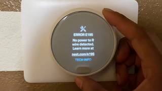 How I fixed the Nest Thermostat E Error E195 No power to R wire detected problem [upl. by Ahsiekram124]