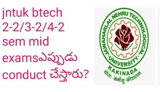 jntuk btech 223242 mid exams information [upl. by Dorelia150]