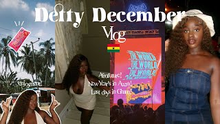 DETTY DECEMBER VLOG PART 2  Afrofuture New Years in Accra amp Vacay Vibes  Aisha Kassim [upl. by Ynnaf]