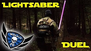 Lightsaber Duel  STARWARS themed Paintball Event [upl. by Novj]