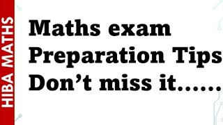 Dont do this mistake while preparing for Maths exam [upl. by Kirtap]