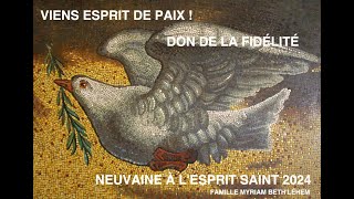 NEUVAINE DE LESPRIT SAINT  DON DE LA FIDÉLITÉ [upl. by Aivil104]