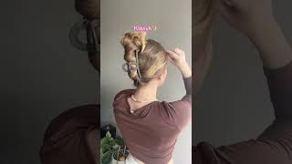 3 proste fryzury z klamrą fryzury pielęgnacjawłosów włosomaniaczka hairstyle [upl. by Riedel541]