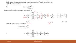 Froude Model law [upl. by Etteuqram]