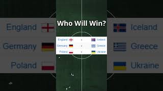 Who Will Win England vs Iceland Germany vs Greece and Poland vs Ukraine  Match Predictions [upl. by Essinger]