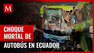 Accidente fatal en Ecuador Seis fallecidos y múltiples heridos en colisión de tránsito [upl. by Latimore627]