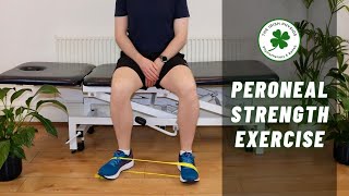 Seated Peroneal Strengthening Exercise  Peroneal Tendonitis Exercise [upl. by Maurizia316]