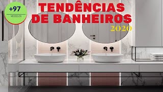 97 Modelos eTendências Banheiro Moderno 2020  Rizza Diniz Arquiteta [upl. by Byrne590]