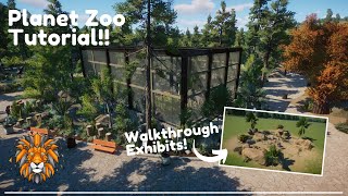 Planet Zoo Walkthrough Exhibit Tutorial I How To Create Natural Exhibits [upl. by Jemima]