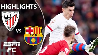 Athletic Club vs Barcelona  LALIGA Highlights  ESPN FC [upl. by Yecnahc538]