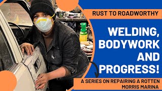 Welding and body work  Rust to Roadworthy  Ep 8 [upl. by Nhguavad263]