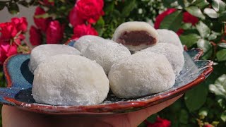 Pas besoin dacheter en grand surface recette mochi aux haricots rouges très simple à la maison [upl. by Ynnep]