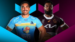 NRL 2024  Titans v Broncos Round 22  Match Preview [upl. by Yhpos776]