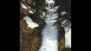 Apex Falls Hyalite Creek Trail Bozeman Montana [upl. by Peppie]