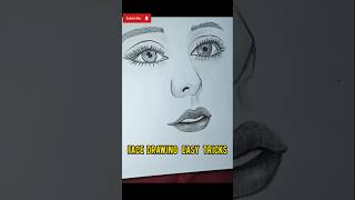 Face drawing tutorial step by stepeasy face drawing tutorialpencil Sketch face drawing shorts yt [upl. by Morven]