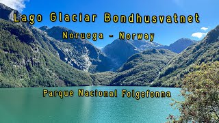 Lago Glaciar Bondhusvatnet Parque Nacional Folgefonna Noruega 🇳🇴 [upl. by Mushro]