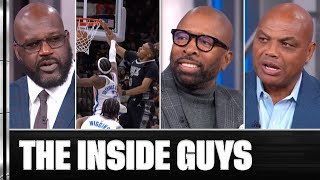 Inside the NBA Reacts to OKCSAS First Half 🗣️  NBA on TNT [upl. by Fotinas]