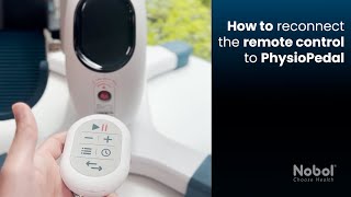 How to reconnect the remote control to PhysioPedal [upl. by Avirt]