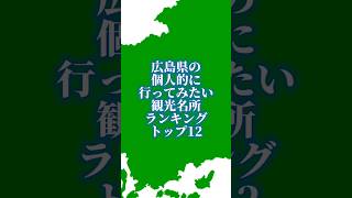 広島県の個人的に行ってみたい観光名所ランキングトップ12地理系を終わらせない リクエスト [upl. by Issak]