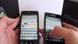 LG Optimus 2X P990 dualcore versus Samsung Galaxy S II dualcore [upl. by Novj]