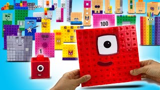 DIY Numberblocks 1 to 100 Snap Cubes Custom Set  Keiths Toy Box [upl. by Alf]