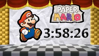 Paper Mario 64  Glitchless Speedrun in 35826 Former WR Commentated [upl. by Sorac]