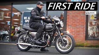 Kawasaki W800 Street  First Ride [upl. by Rehctelf]