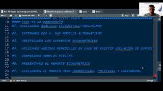 Corrigiendo problemas de normalidad heterocedasticidad y especificación econométrica en RStudio [upl. by Culbertson]