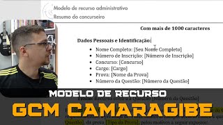 GCM Camaragibe  Aprenda a fazer um recurso [upl. by Dewhirst]