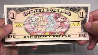 Disney Dollars Throughout The Years Disney Collectibles [upl. by Landry]