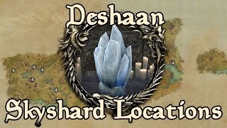 ESO Deshaan All Skyshard Locations updated for Tamriel Unlimited [upl. by Easter238]