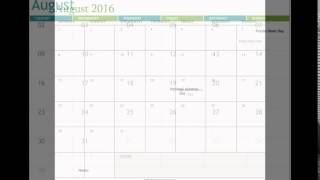 Free August 2016 Printable Calendar Template [upl. by Enrahs]