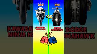 Kawasaki Ninja H2R 🆚 Dodge Tomahawk  Best bike comparison🔥kon hai 👑 shorts kawasaki [upl. by Russia990]