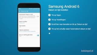 Tips amp Tricks  Samsung smartphone Datum en tijd instellen Android 6 [upl. by Annissa554]