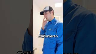 Richtig silikonieren 😎 comedy funny shortvideo lustig baustelle azubi silikon satire fun [upl. by Naida]