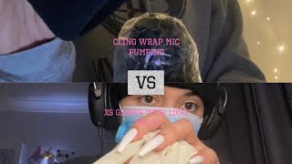 ASMR Intense layered mic pumping VS XS GLOVES WITH LONG NAILS [upl. by Casmey]