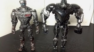 Real Steel 2Pack Atom Vs Zeus Figure Review [upl. by Aihsilef]