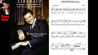 LIBERACE Chopin Nocturne in Eb  Piano Sheet Music [upl. by Gardner]