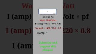 15 TR Split AC Electrical Load Calculation HVAC R PHARMA [upl. by Abbe929]