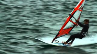 Windsurfing  Carve Gybe Freeride kit in Ireland [upl. by Ennairb]