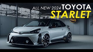 Toyota Starlet All New 2024 Concept Car AI Design [upl. by Tillie]