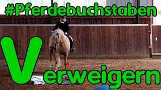 Pferdebuchstaben V wie Verweigern [upl. by Nylyaj]