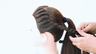 hairstyle for wedding guest  hairstyle for girls  open hairstyle  bun hairstyle Hairstyle Trends [upl. by Savil]