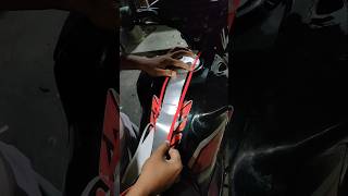 Honda sp shine sticker modified automobile bikestickering shorts viralshort dwrapping [upl. by Lail]