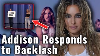 Addison Rae RESPONDS to Jimmy Fallon TikTok Dance Controversy [upl. by Alburg]