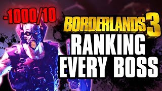 Ranking EVERY BOSS in Borderlands 3 [upl. by Dedrick]