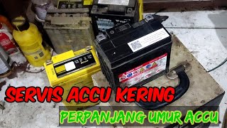 Cara servis ACCU kering 10 menit bisa praktek sendiri [upl. by Girvin]