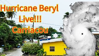 Hurricane Beryl Live from Carriacou  Grenada [upl. by Juditha]