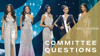 71st MISS UNIVESE  Top 5 QUESTIONS  Miss Universe [upl. by Gare99]