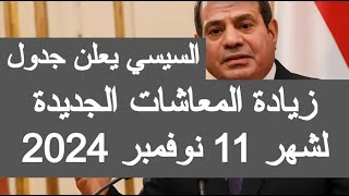 جدول زيادة المعاشات 2024 الجديدة نسبه زياده المعاشات 2024 اخر اخبار المعاشات اليوم في مصر مباشر الان [upl. by Sinnej]